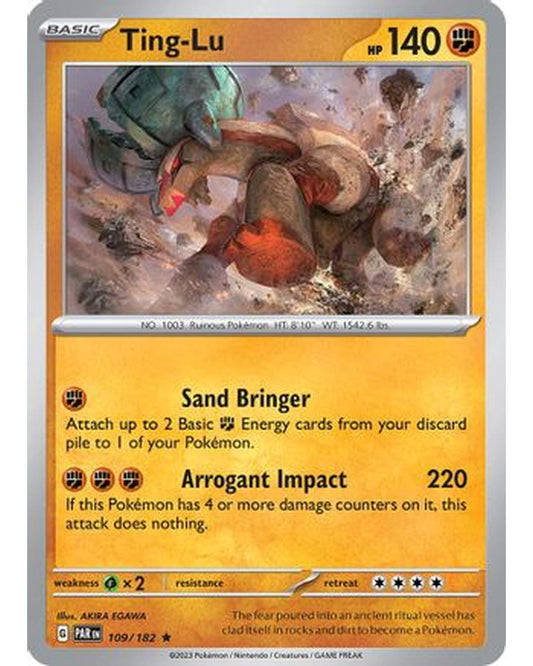 Ting-Lu 109/182  - Holofoil SV04 Paradox Rift - Rare