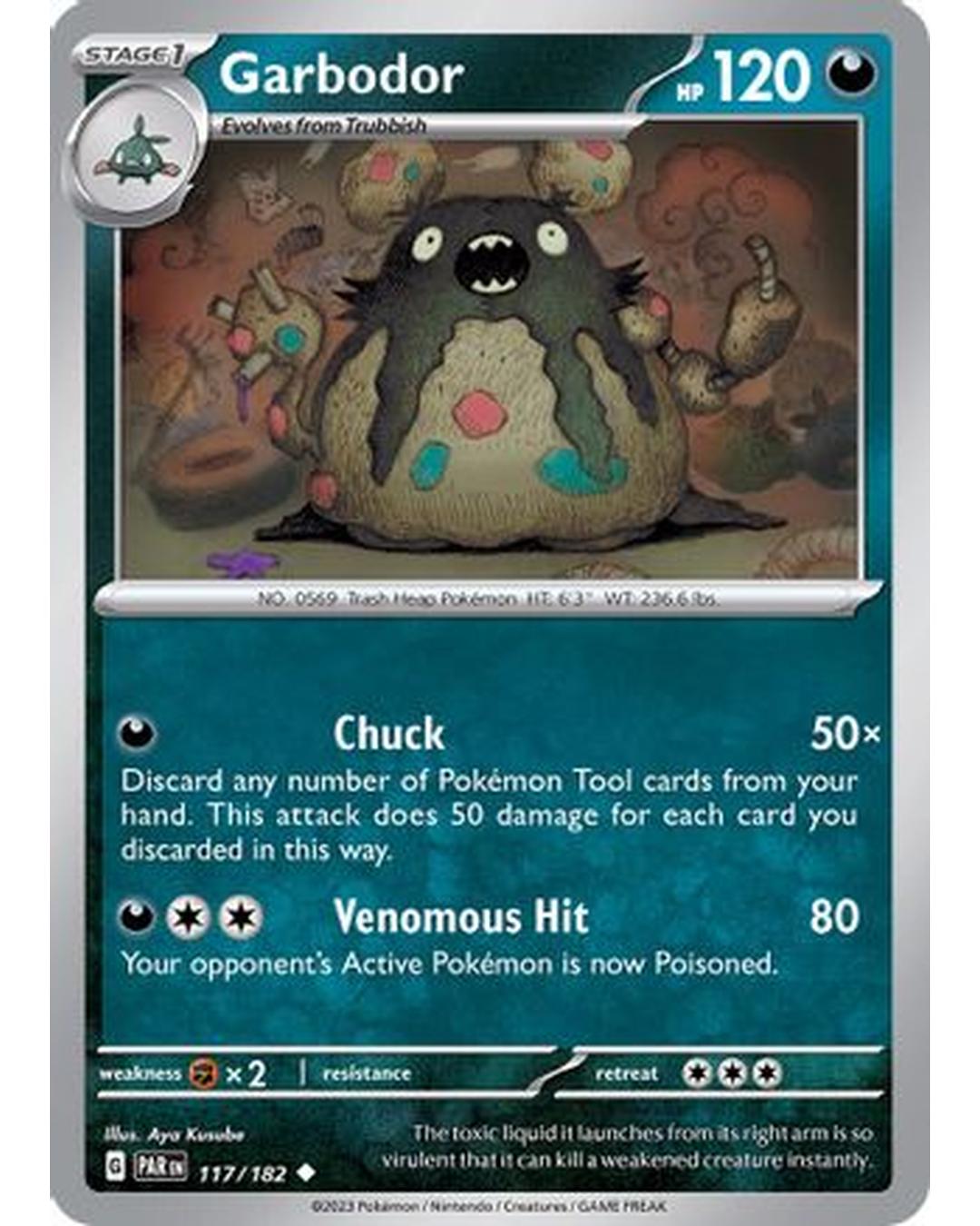 Garbodor 117/182  SV04 Paradox Rift - Uncommon
