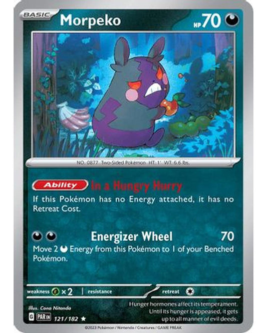 Morpeko 121/182  - Holofoil SV04 Paradox Rift - Rare