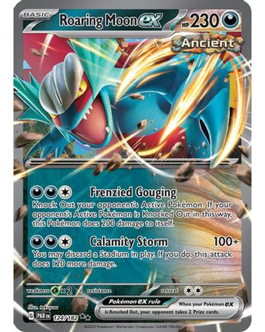 Roaring Moon ex 124/182  - Holofoil SV04 Paradox Rift - Double Rare