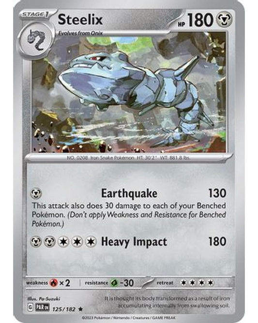 Steelix 125/182  - Holofoil SV04 Paradox Rift - Rare