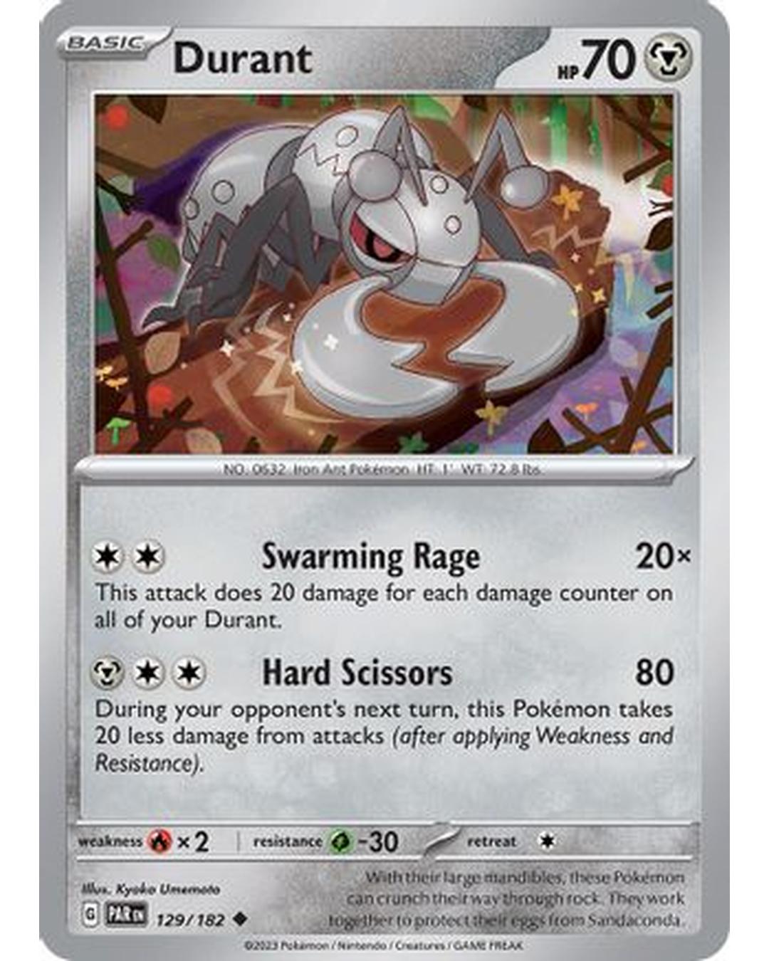 Durant 129/182  - Reverse Holofoil SV04 Paradox Rift - Uncommon