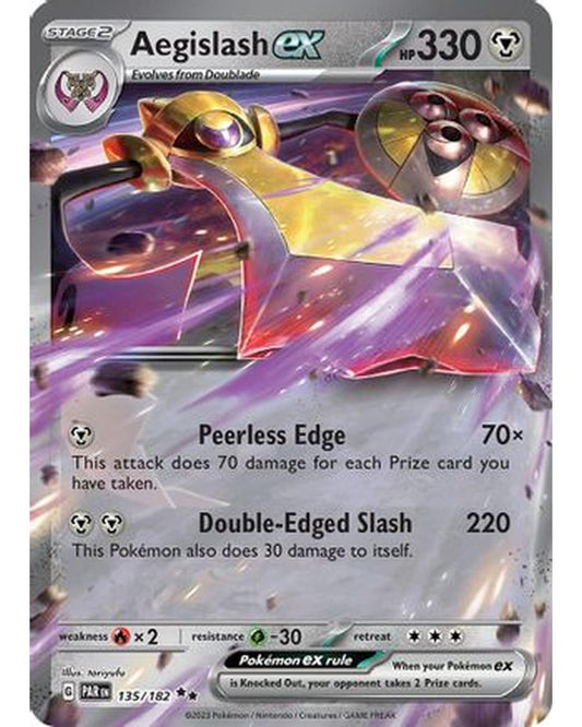 Aegislash ex 135/182  - Holofoil SV04 Paradox Rift - Double Rare