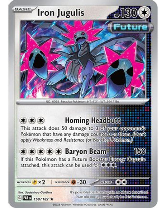 Iron Jugulis 158/182  - Holofoil SV04 Paradox Rift - Rare