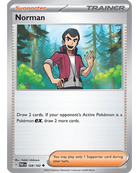 Norman 168/182  - Reverse Holofoil SV04 Paradox Rift - Uncommon