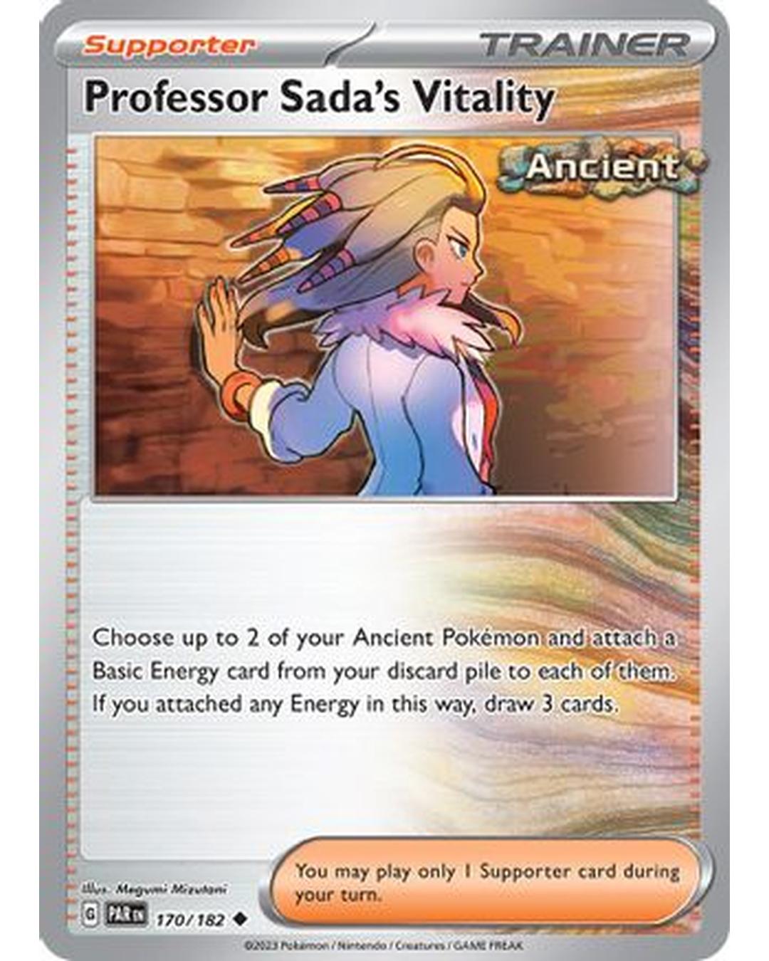 Professor Sada's Vitality 170/182  - Reverse Holofoil SV04 Paradox Rift - Uncommon