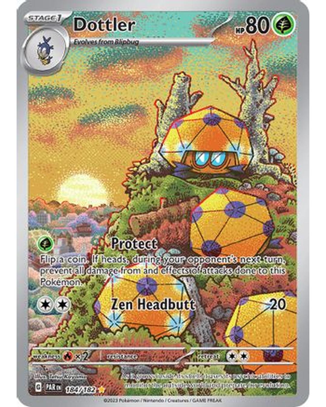 Dottler 184/182  - Holofoil SV04 Paradox Rift - Illustration Rare