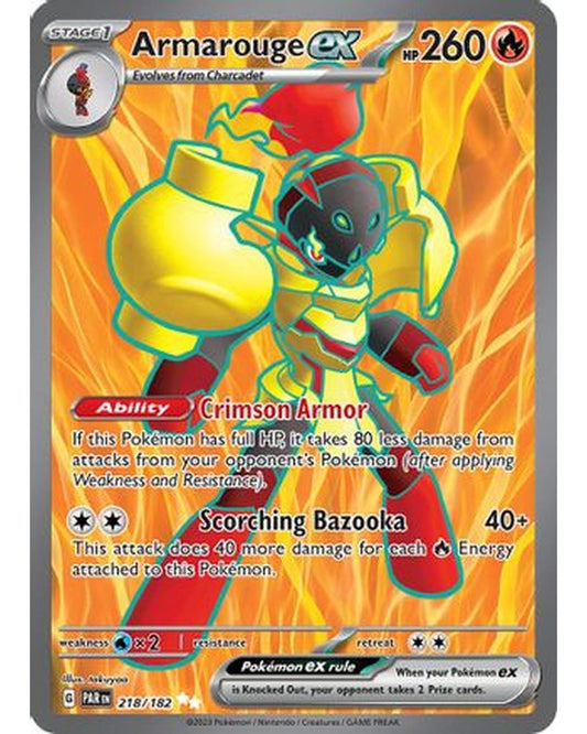 Armarouge ex 218/182  - Holofoil SV04 Paradox Rift - Ultra Rare
