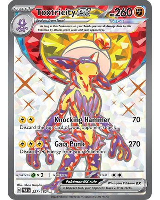 Toxtricity ex 227/182  - Holofoil SV04 Paradox Rift - Ultra Rare