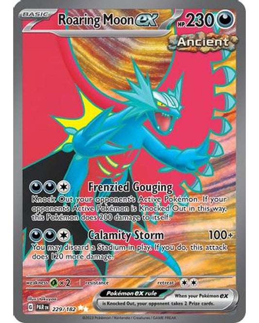 Roaring Moon ex 229/182  - Holofoil SV04 Paradox Rift - Ultra Rare