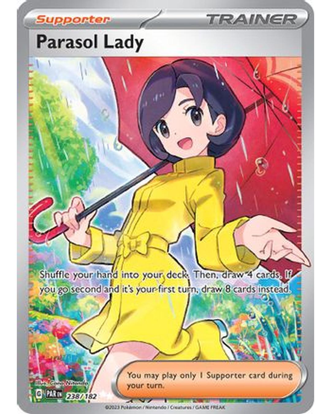 Parasol Lady 238/182  - Holofoil SV04 Paradox Rift - Ultra Rare
