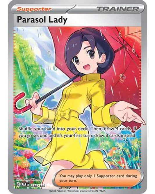 Parasol Lady 238/182  - Holofoil SV04 Paradox Rift - Ultra Rare