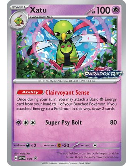 Xatu 059  - Holofoil SV Scarlet & Violet Promo Cards - Rare