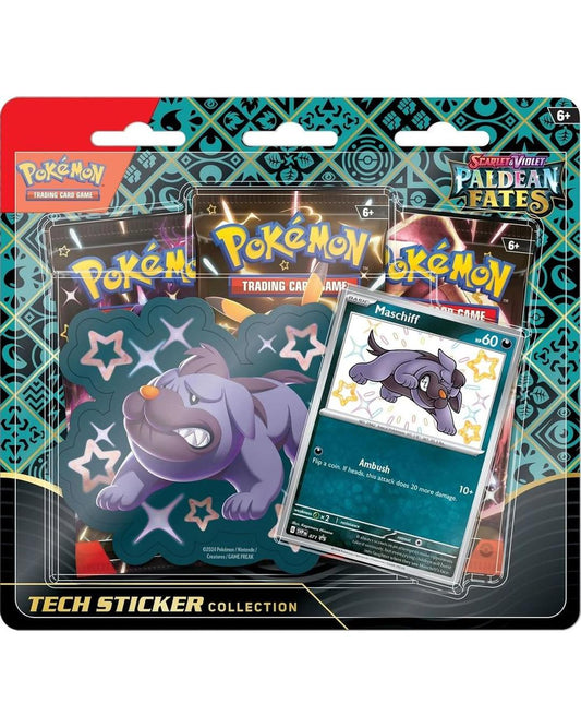 Pokemon TCG - Paldean Fates Tech Sticker Collection [Maschiff]