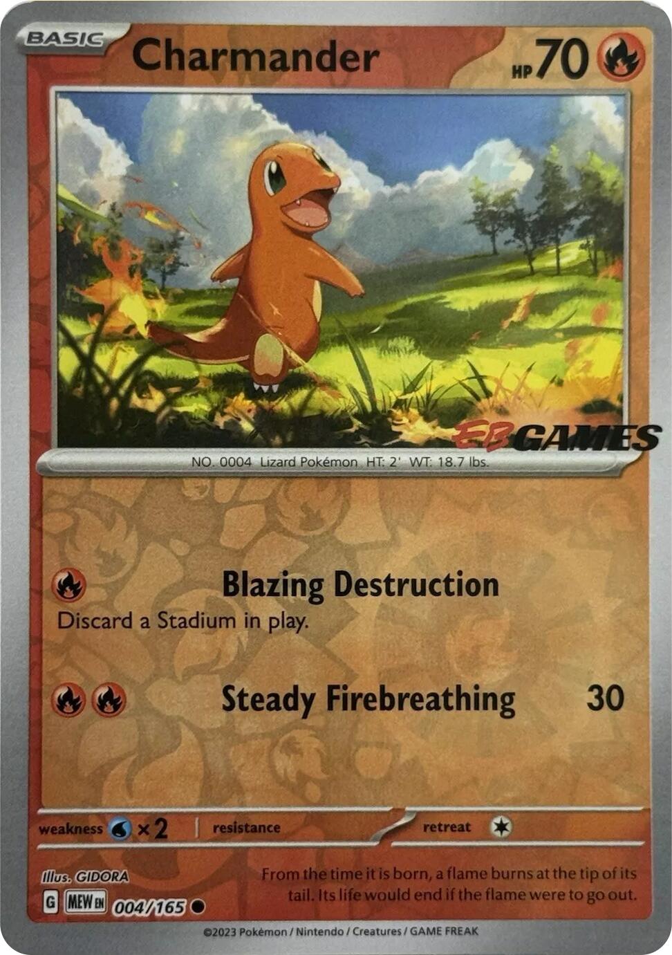 Charmander - 004/165 (EBGames Exclusive)