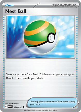 Nest Ball 084/091  - Reverse Holofoil SV Paldean Fates - Uncommon