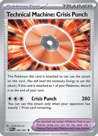 Technical Machine: Crisis Punch 090/091  SV Paldean Fates - Uncommon