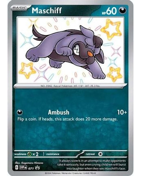 Maschiff 071  - Holofoil SV Scarlet & Violet Promo Cards - Promo