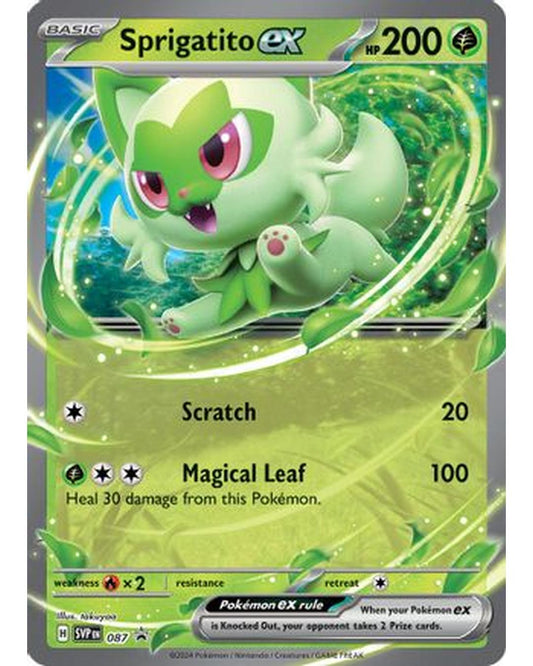 Sprigatito ex 087  - Holofoil SV Scarlet & Violet Promo Cards - Promo