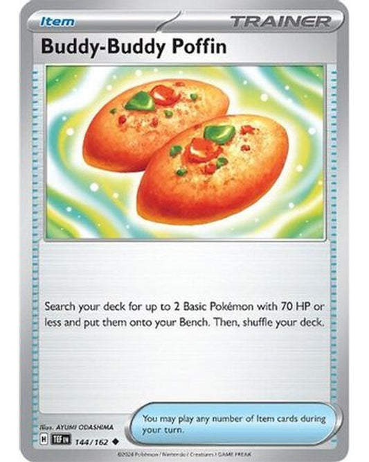 Buddy-Buddy Poffin 144/162  - Reverse Holofoil SV05 Temporal Forces - Uncommon