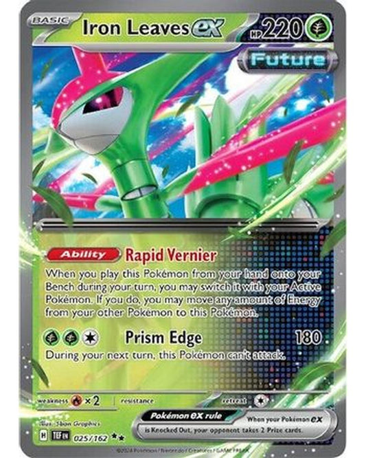 Iron Leaves ex 025/162  - Holofoil SV05 Temporal Forces - Double Rare