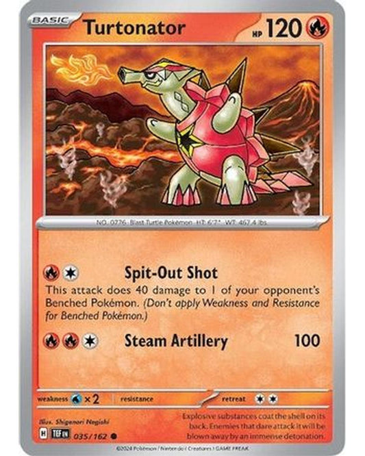 Turtonator 035/162  - Reverse Holofoil SV05 Temporal Forces - Common