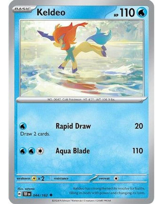 Keldeo 044/162  - Reverse Holofoil SV05 Temporal Forces - Uncommon