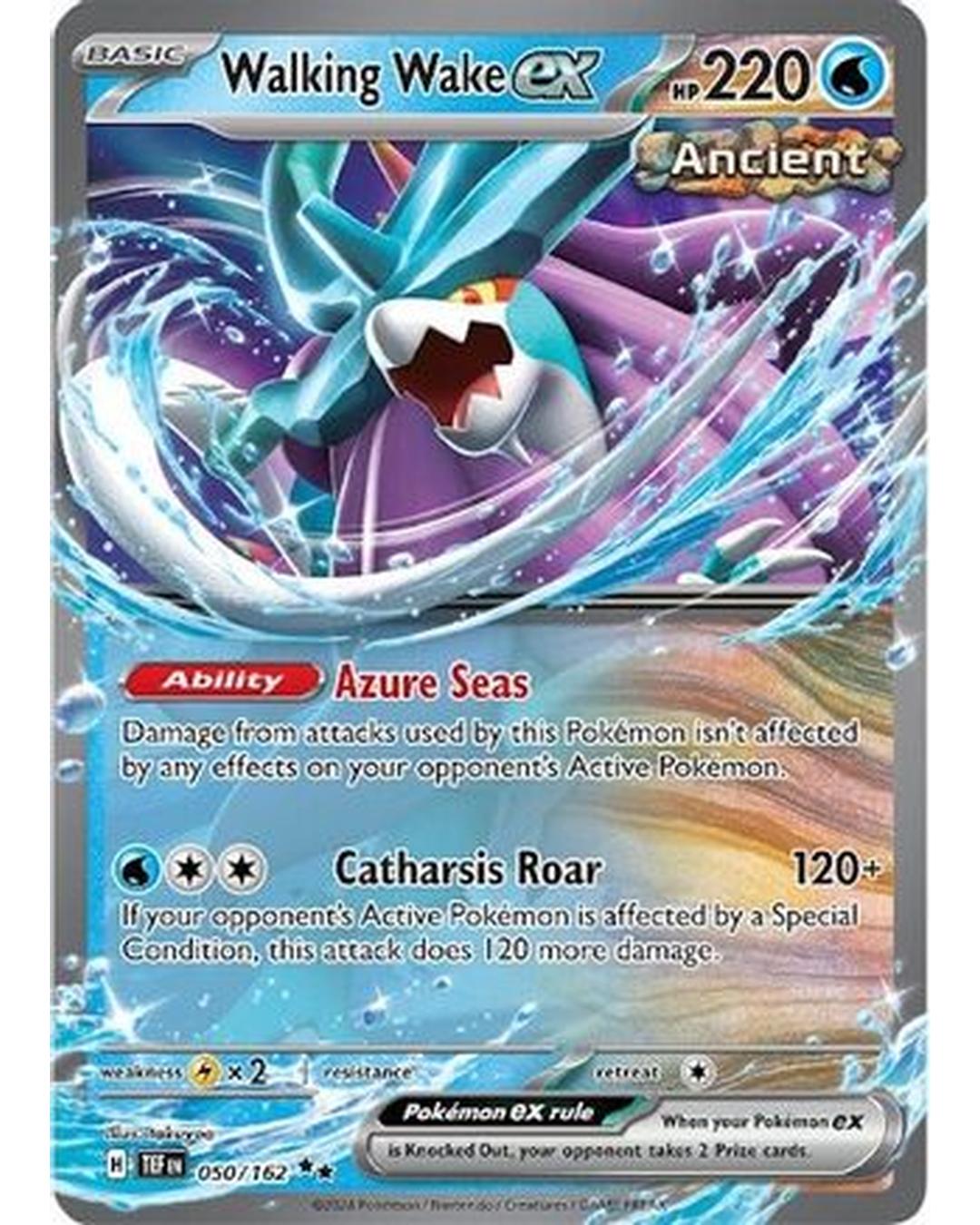 Walking Wake ex 050/162  - Holofoil SV05 Temporal Forces - Double Rare