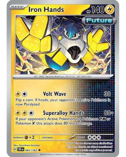 Iron Hands 061/162  - Reverse Holofoil SV05 Temporal Forces - Uncommon