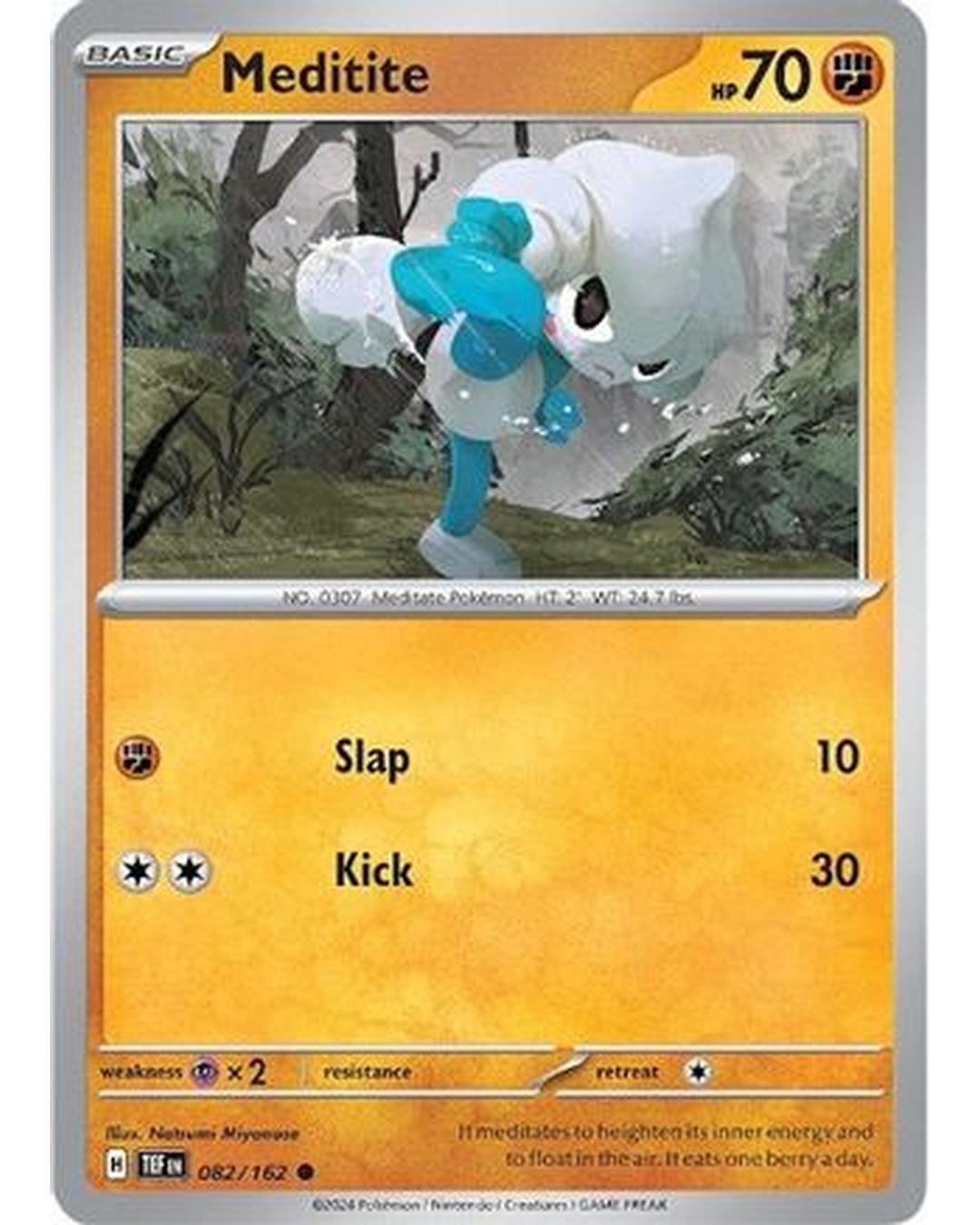 Meditite 082/162  - Reverse Holofoil SV05 Temporal Forces - Common