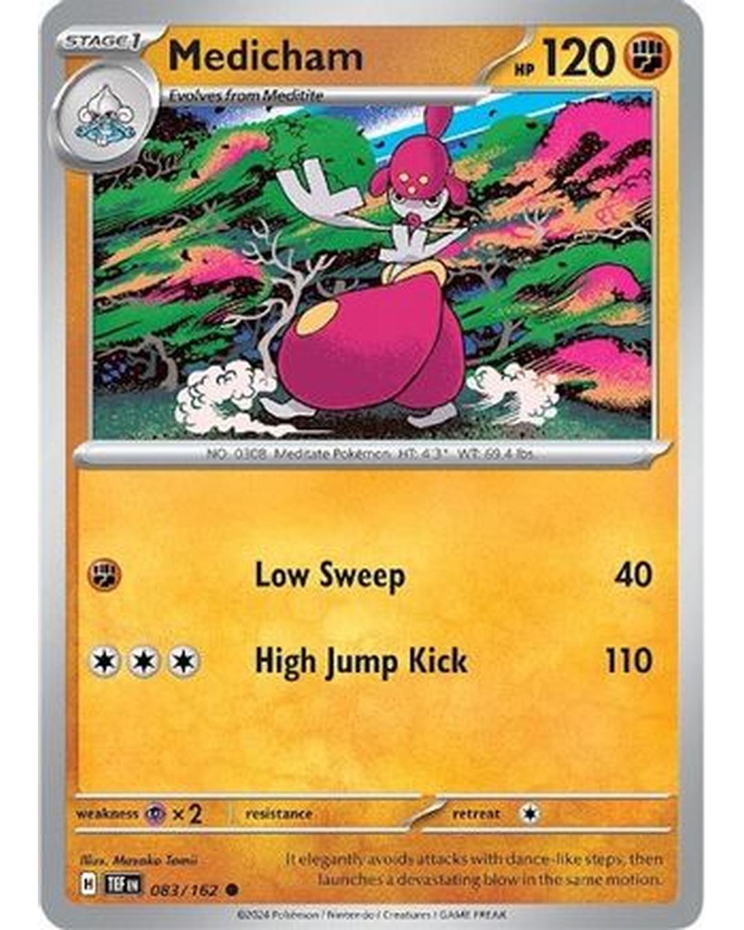 Medicham 083/162  - Reverse Holofoil SV05 Temporal Forces - Common