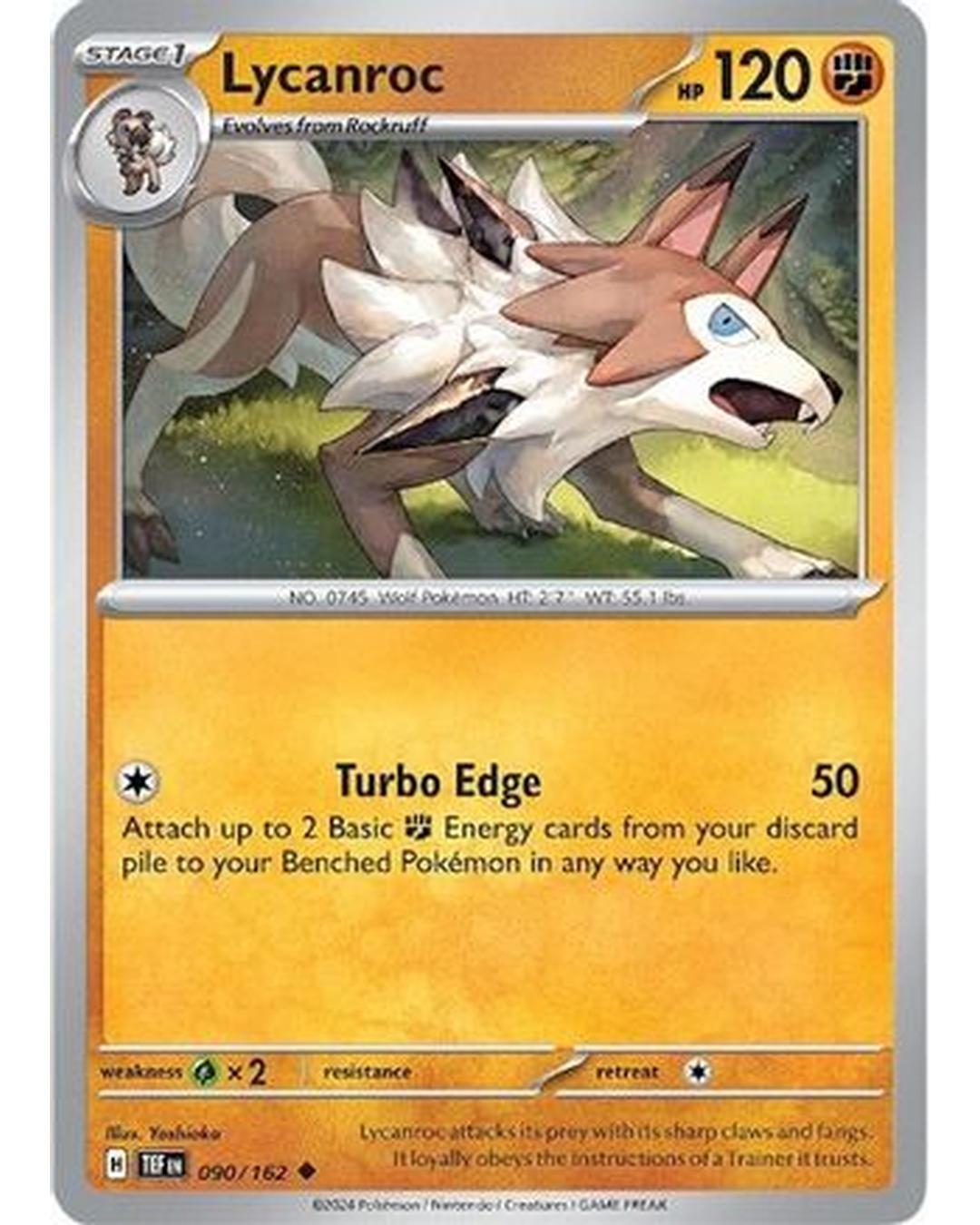 Lycanroc 090/162  SV05 Temporal Forces - Uncommon