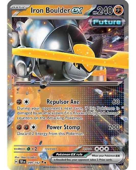 Iron Boulder ex 099/162  - Holofoil SV05 Temporal Forces - Double Rare