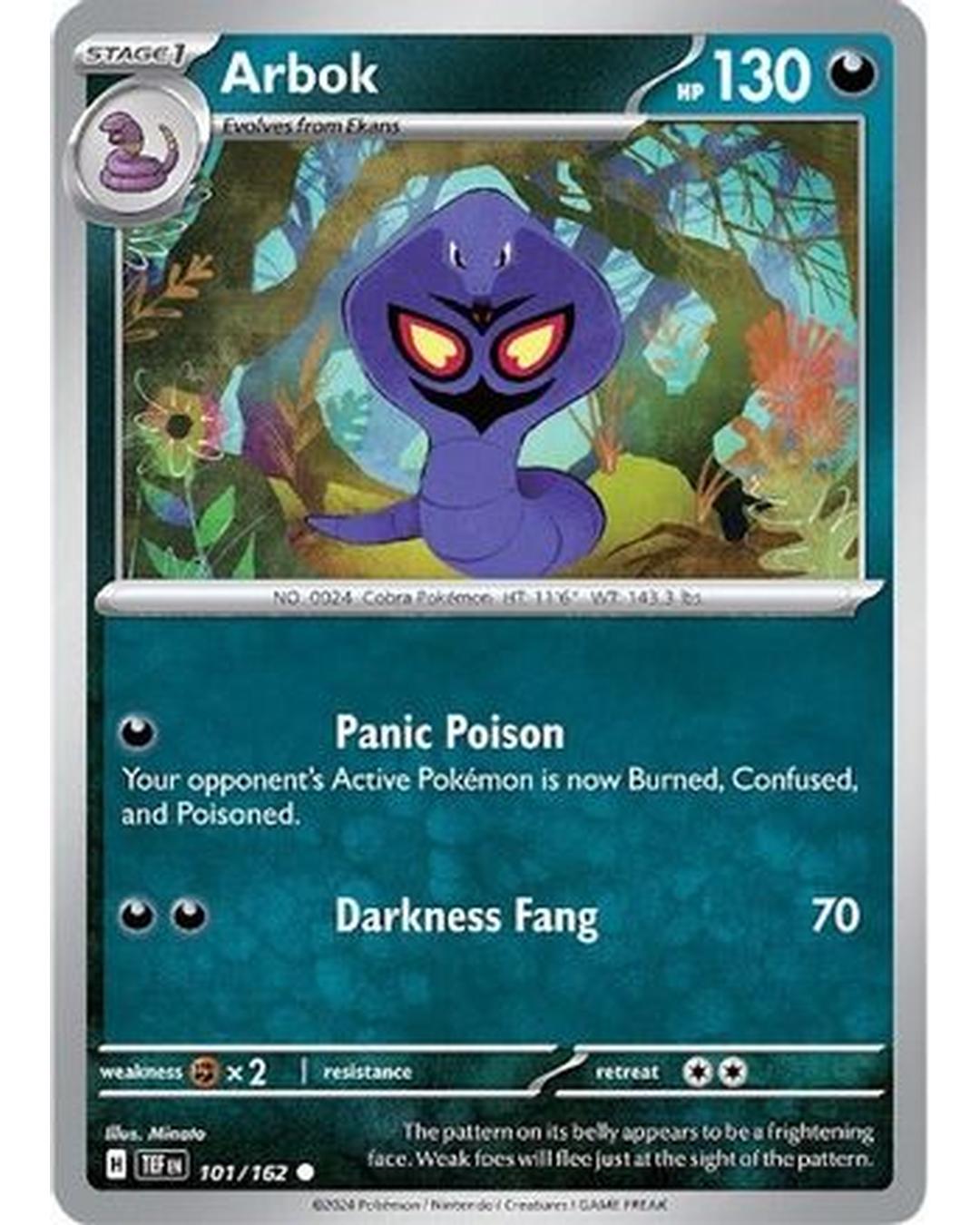 Arbok 101/162  SV05 Temporal Forces - Common