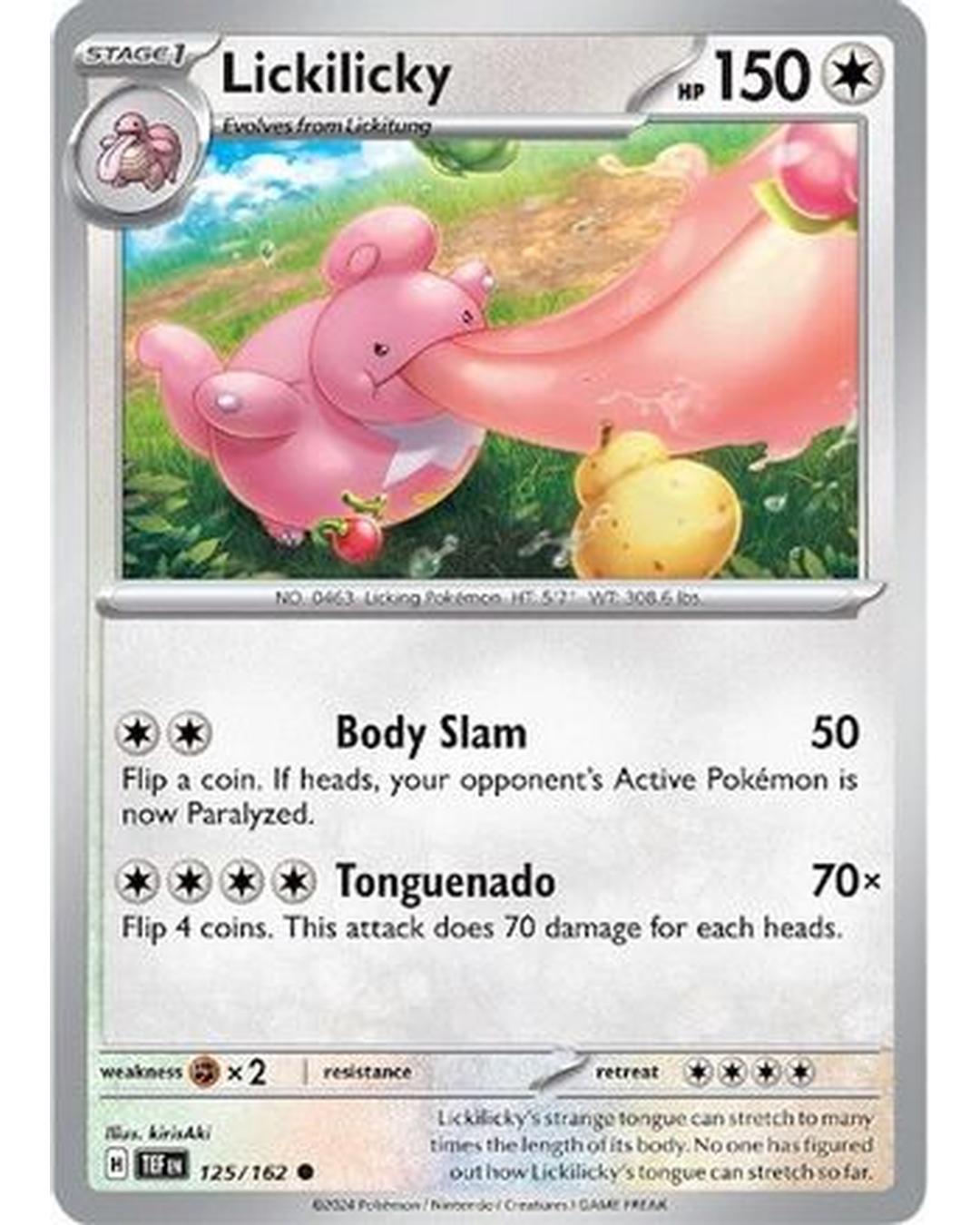 Lickilicky 125/162  - Reverse Holofoil SV05 Temporal Forces - Common