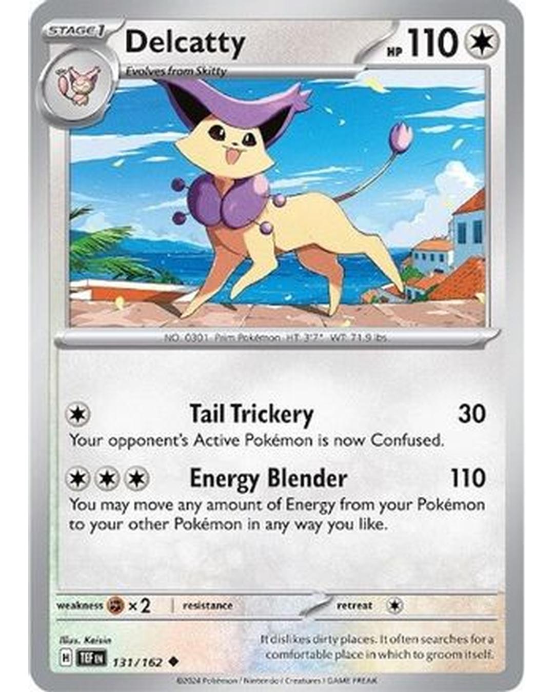Delcatty 131/162  - Reverse Holofoil SV05 Temporal Forces - Uncommon