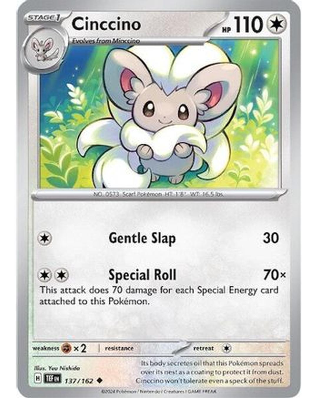 Cinccino 137/162  SV05 Temporal Forces - Uncommon