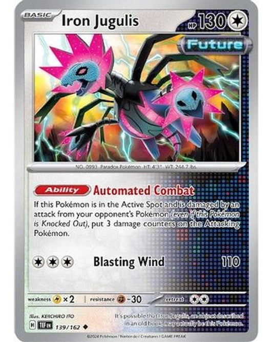 Iron Jugulis 139/162  - Reverse Holofoil SV05 Temporal Forces - Uncommon