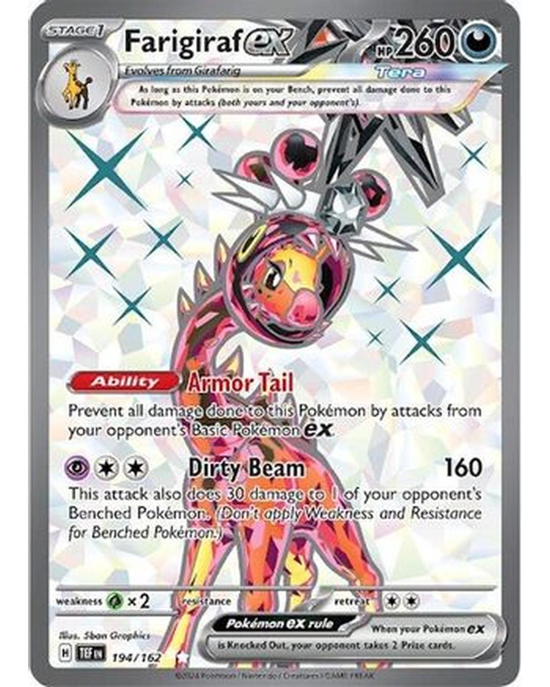 Farigiraf ex 194/162  - Holofoil SV05 Temporal Forces - Ultra Rare