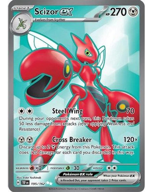 Scizor ex 195/162  - Holofoil SV05 Temporal Forces - Ultra Rare