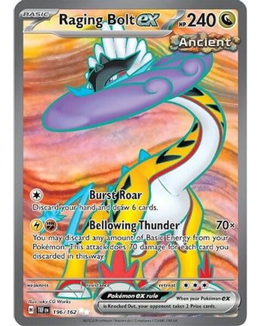 Raging Bolt ex 196/162  - Holofoil SV05 Temporal Forces - Ultra Rare