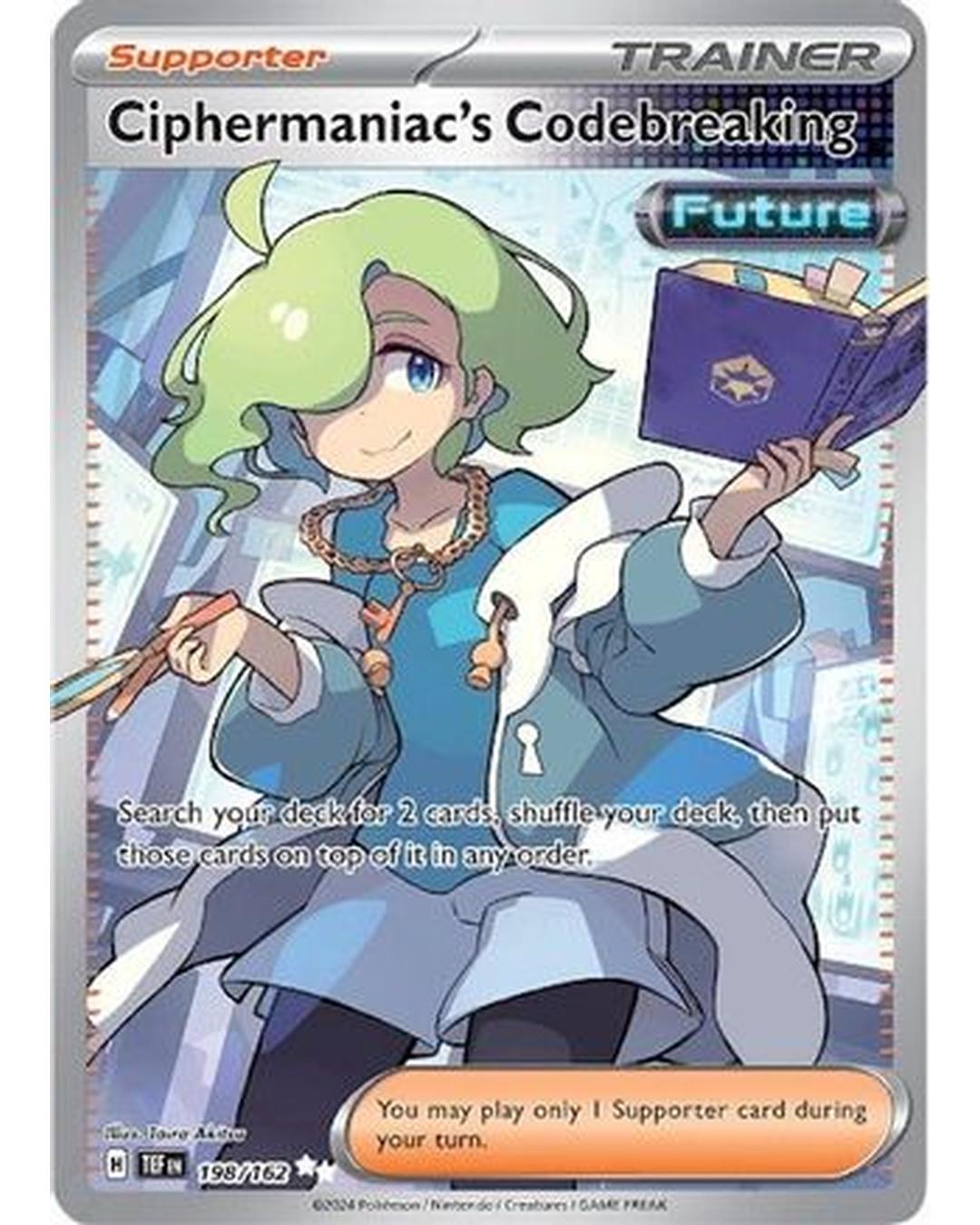 Ciphermaniac's Codebreaking 198/162  - Holofoil SV05 Temporal Forces - Ultra Rare