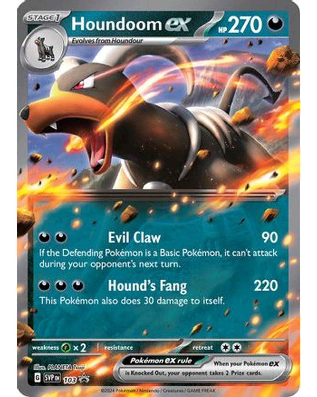 Houndoom ex 103  - Holofoil SV Scarlet & Violet Promo Cards - Promo