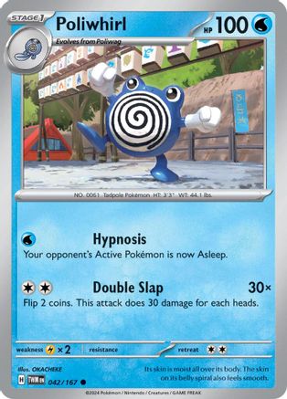Poliwhirl 042/167  SV06 Twilight Masquerade - Common