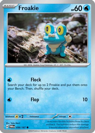 Froakie 056/167  - Reverse Holofoil SV06 Twilight Masquerade - Common