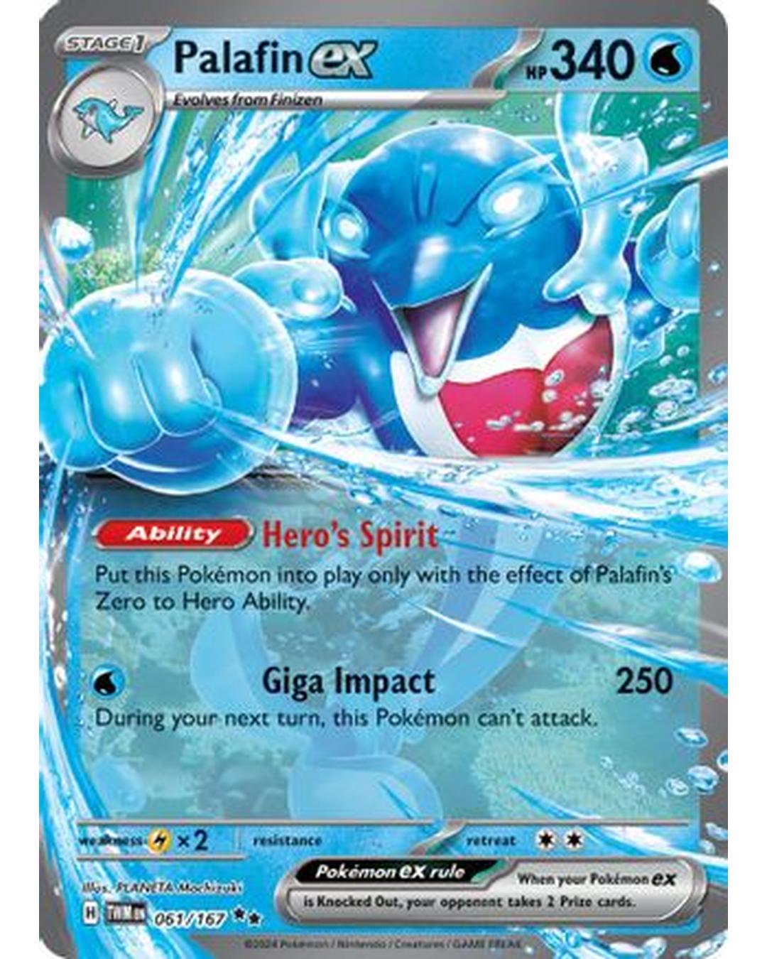 Palafin ex 061/167  - Holofoil SV06 Twilight Masquerade - Double Rare