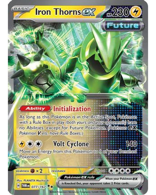 Iron Thorns ex 077/167  - Holofoil SV06 Twilight Masquerade - Double Rare