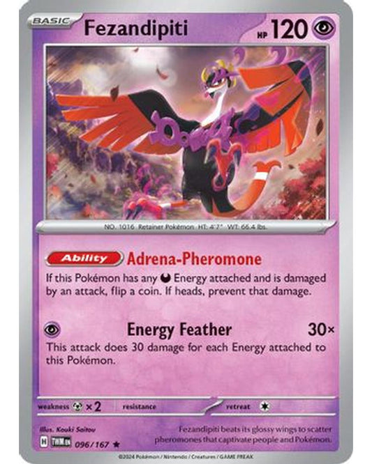 Fezandipiti 096/167  - Holofoil SV06 Twilight Masquerade - Rare