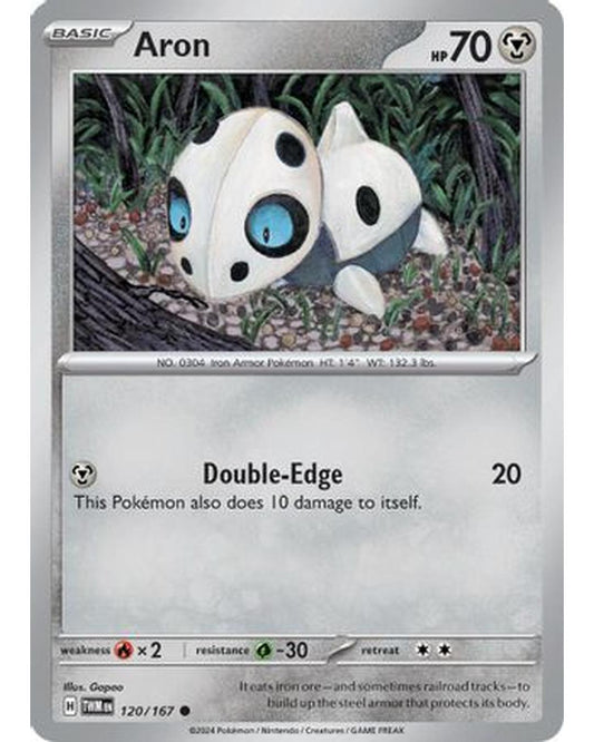 Aron 120/167  - Reverse Holofoil SV06 Twilight Masquerade - Common