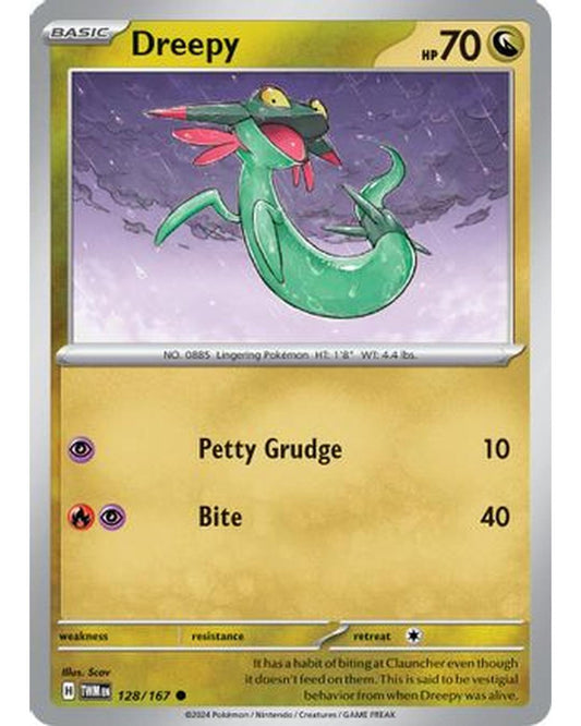 Dreepy 128/167  - Reverse Holofoil SV06 Twilight Masquerade - Common